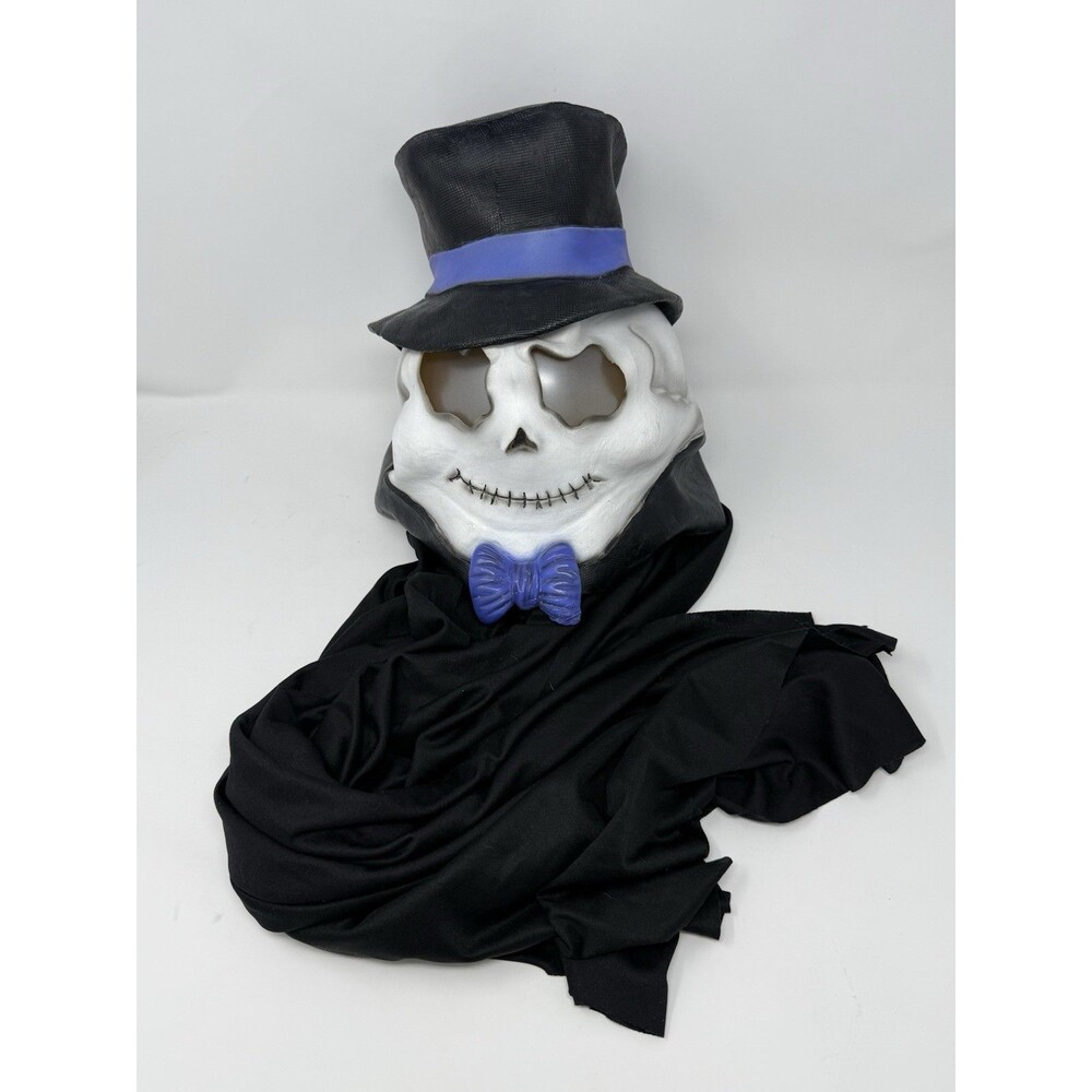 Vintage Easter Unlimited Skull Mask RIP Grim Reaper Skull With Top Hat and Cape